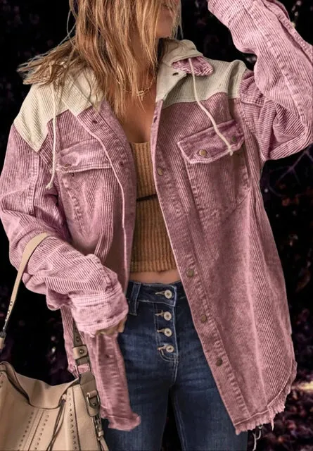 Color Block Hoodie Jas