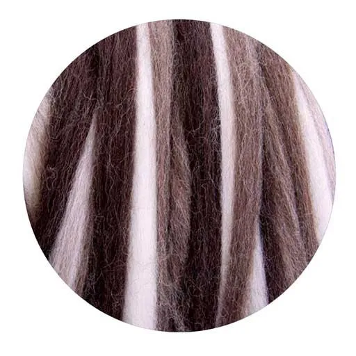Corriedale Stripey Sliver