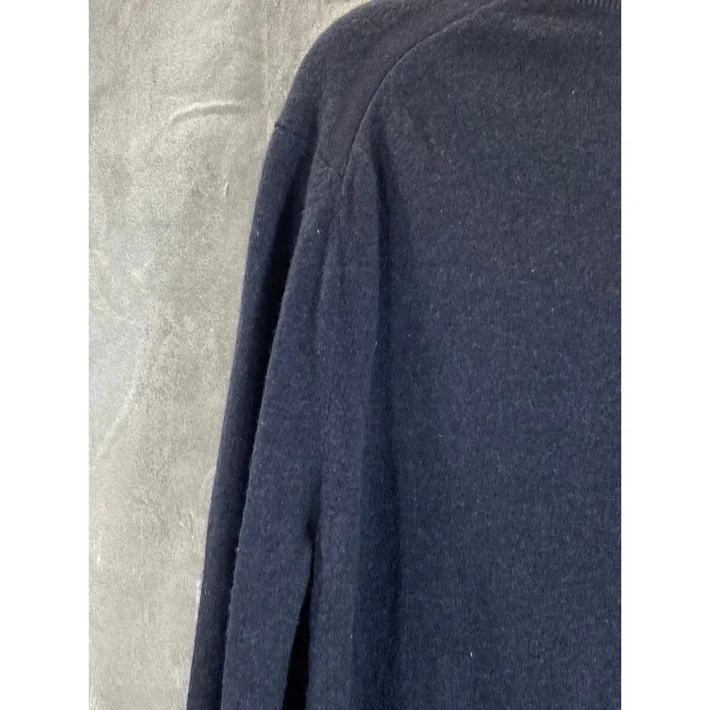 COS Men's Navy Wool Blend Crewneck Regular-Fit Pullover Sweater SZ XL