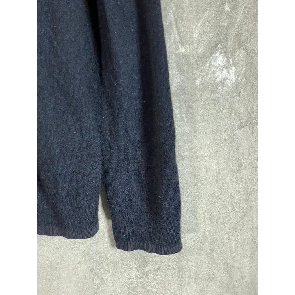 COS Men's Navy Wool Blend Crewneck Regular-Fit Pullover Sweater SZ XL
