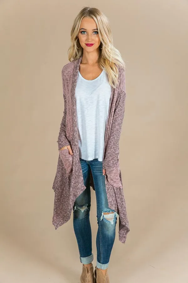 Cozy Welcome Cardigan in Blush