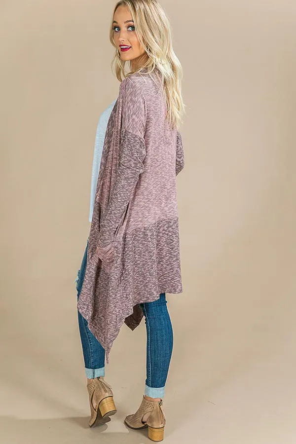 Cozy Welcome Cardigan in Blush