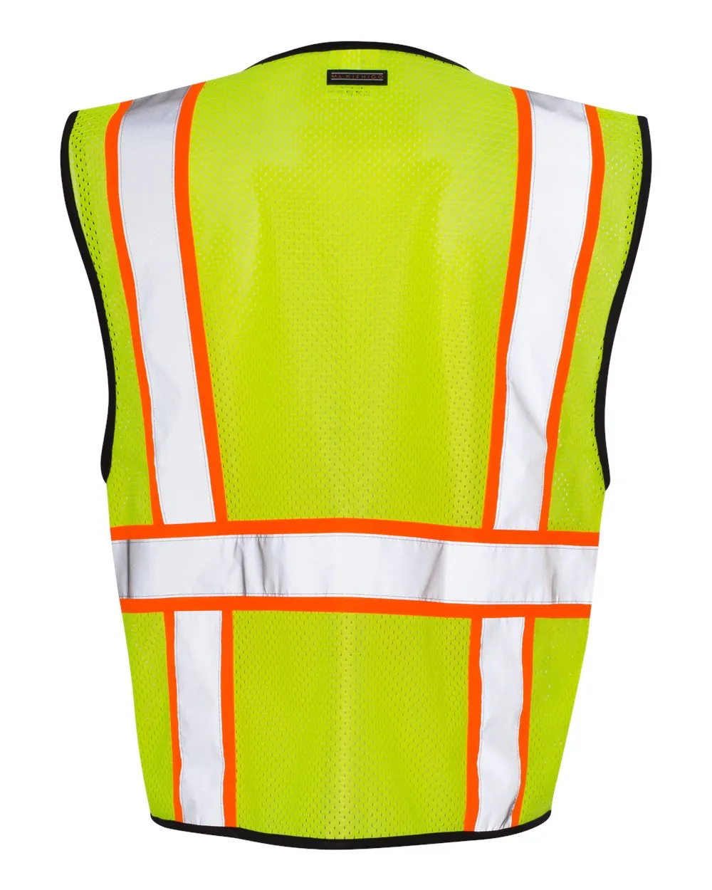Custom Embroidery - Kishigo - Economy Contrasting Vest with Zippered Front - 1527-1528