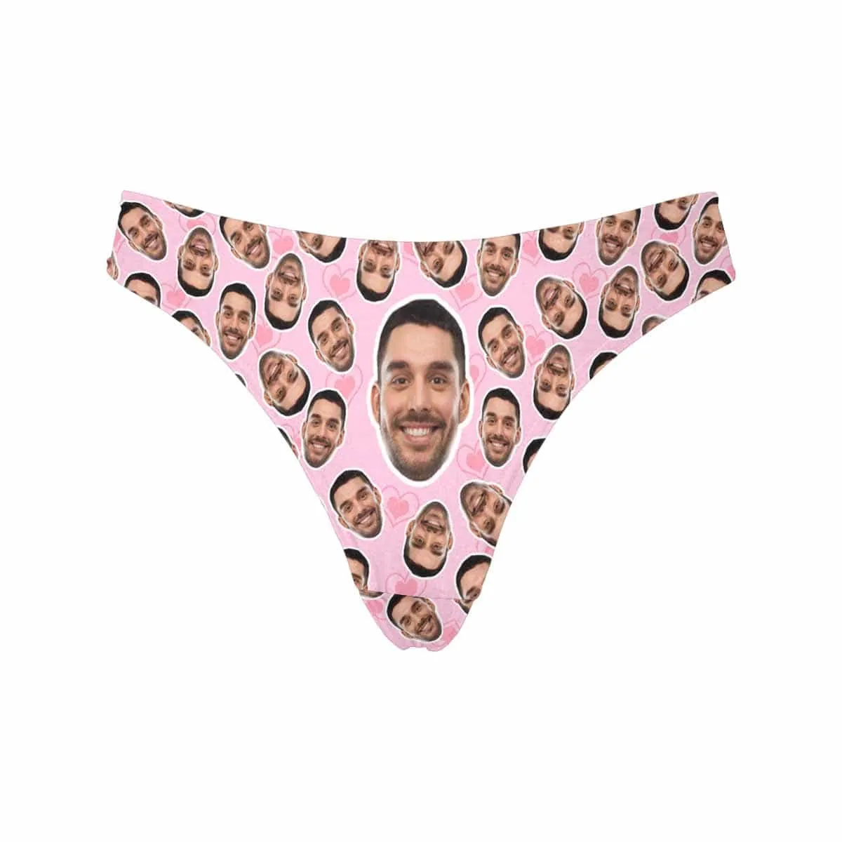 Custom Face Underwear for Her Personalized Multi Face Multicolor Thongs Panty Women's Lingerie Gifts for Girlfriend & Wife
