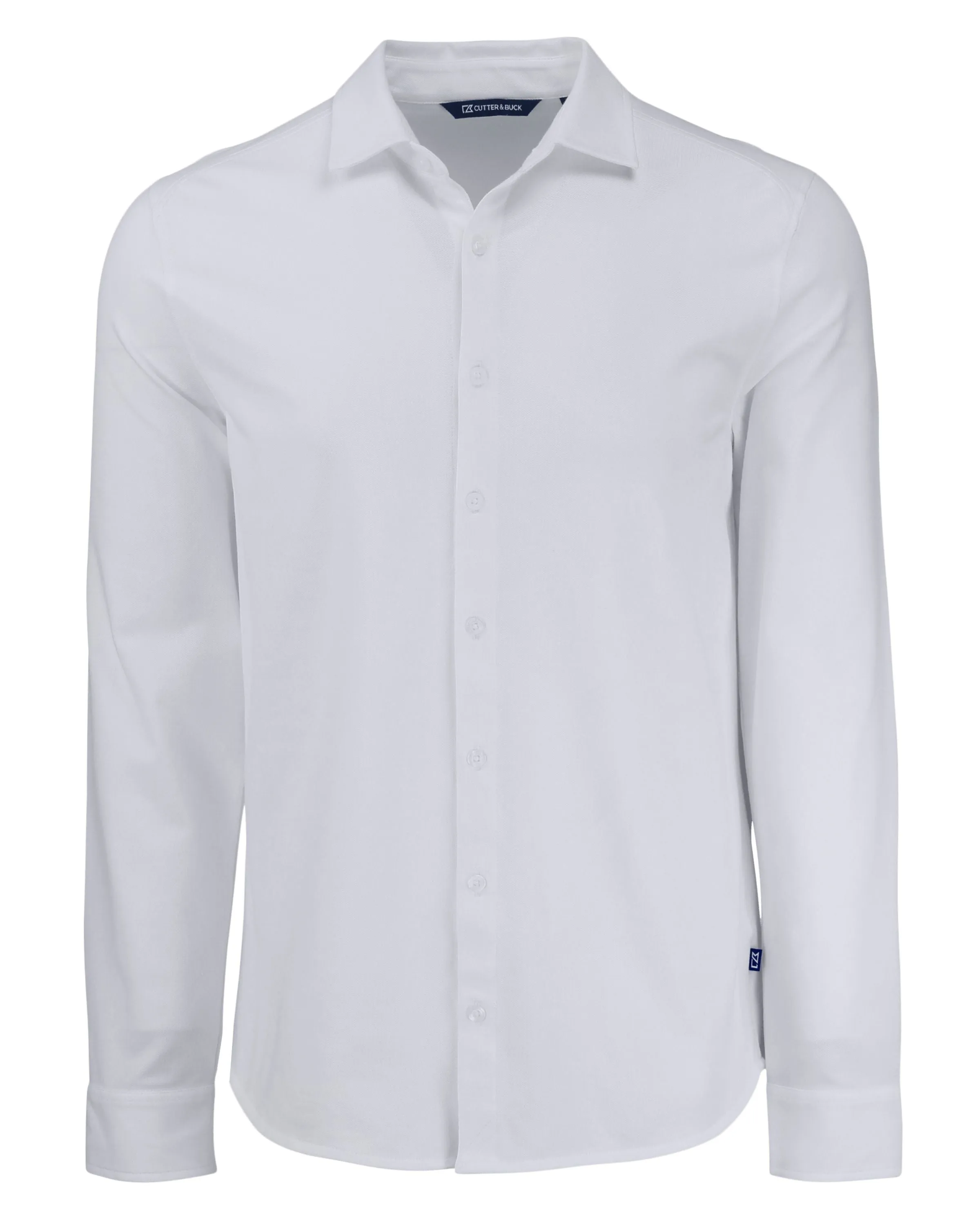 Cutter & Buck - Men's Advantage Tri-Blend Eco Soft Pique Knitted Button-Up