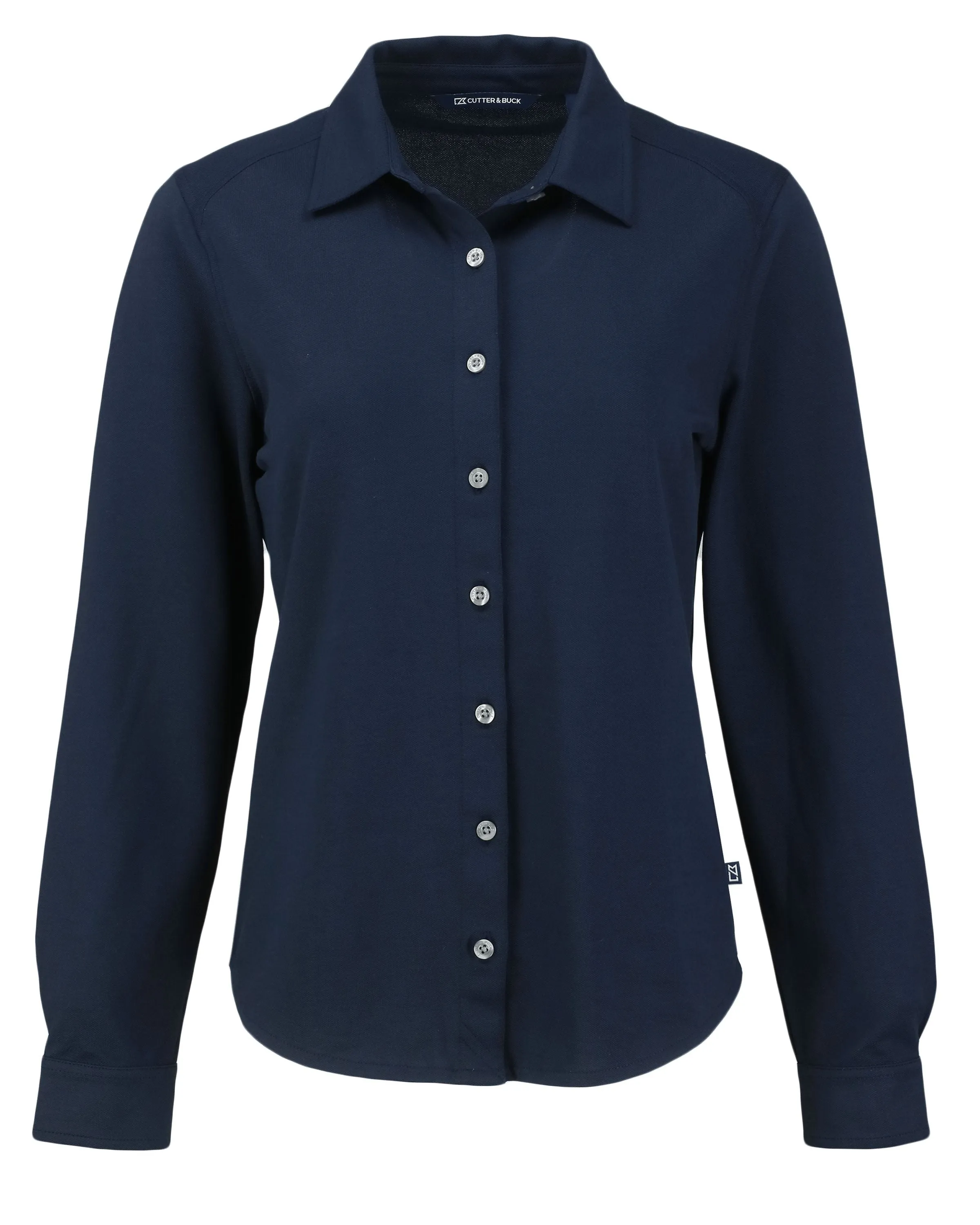 Cutter & Buck - Women's Advantage Tri-Blend Eco Soft Pique Knitted Button-Up