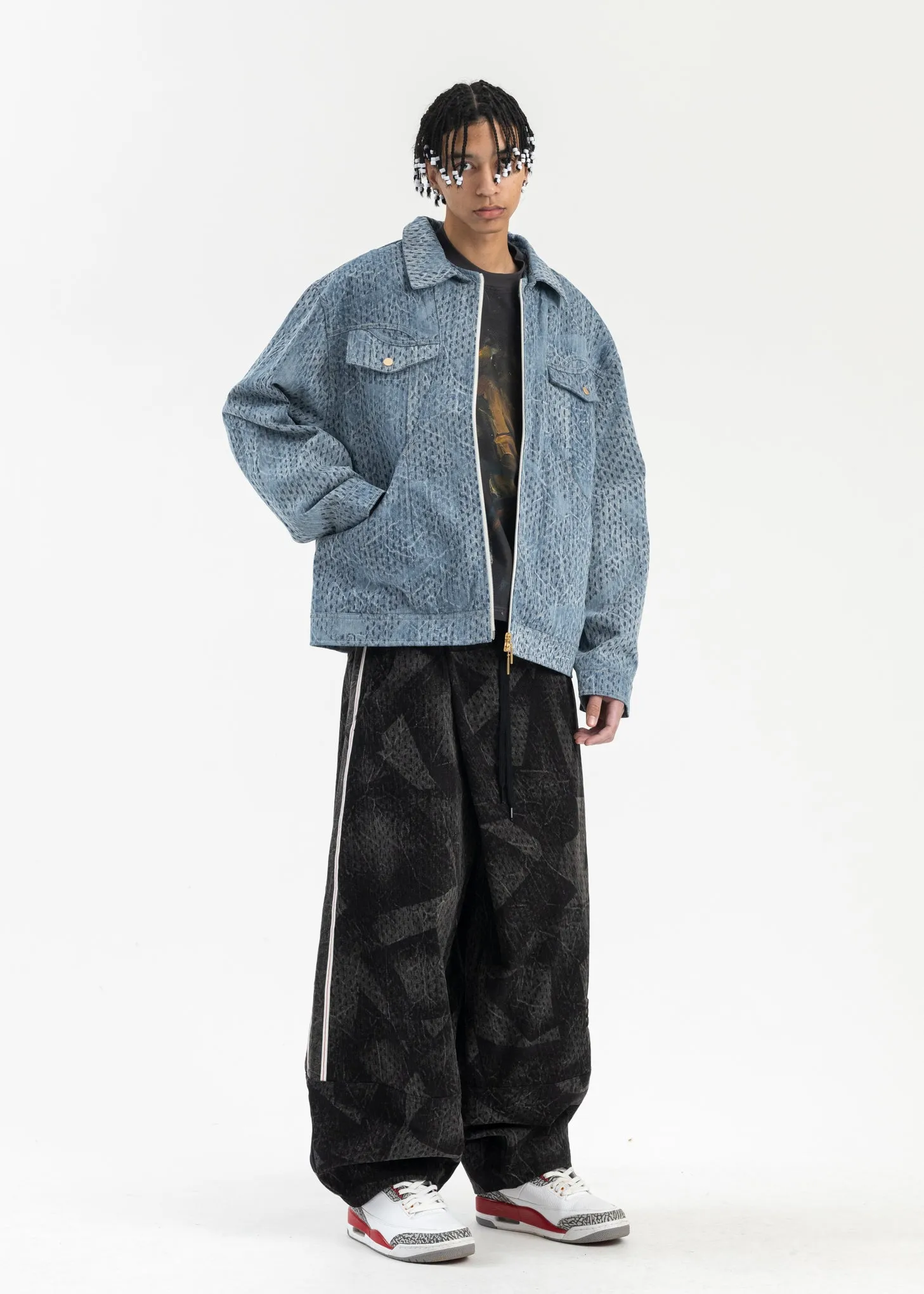 CYBER BLUE LENNY DENIM JACKET