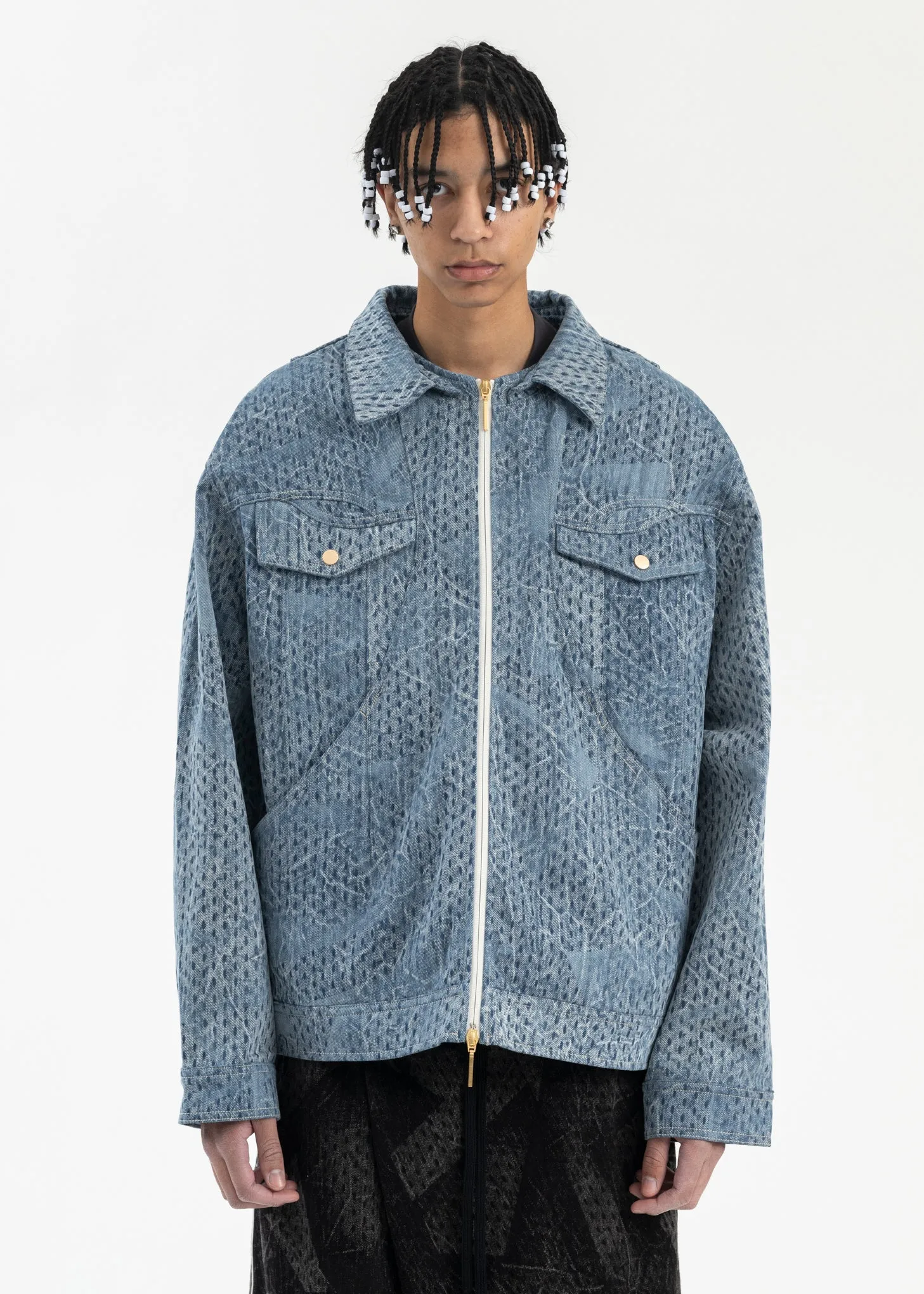 CYBER BLUE LENNY DENIM JACKET