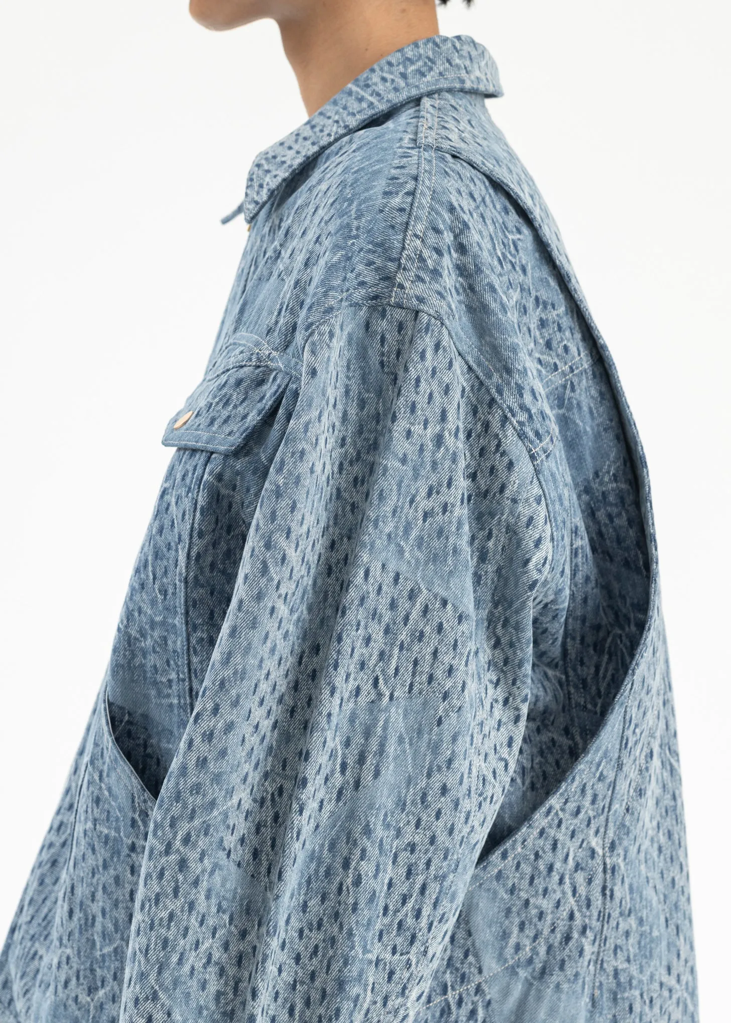 CYBER BLUE LENNY DENIM JACKET