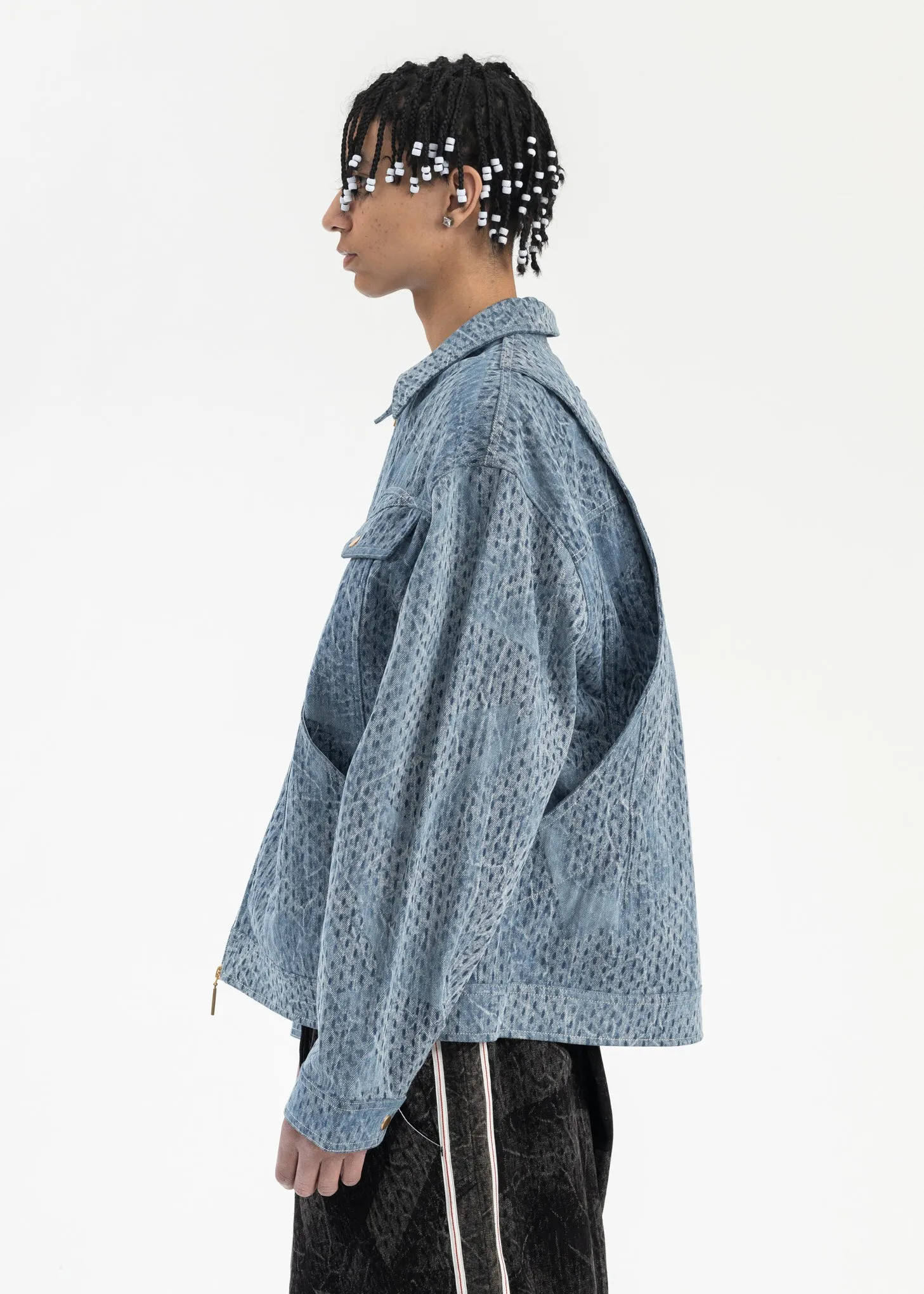 CYBER BLUE LENNY DENIM JACKET