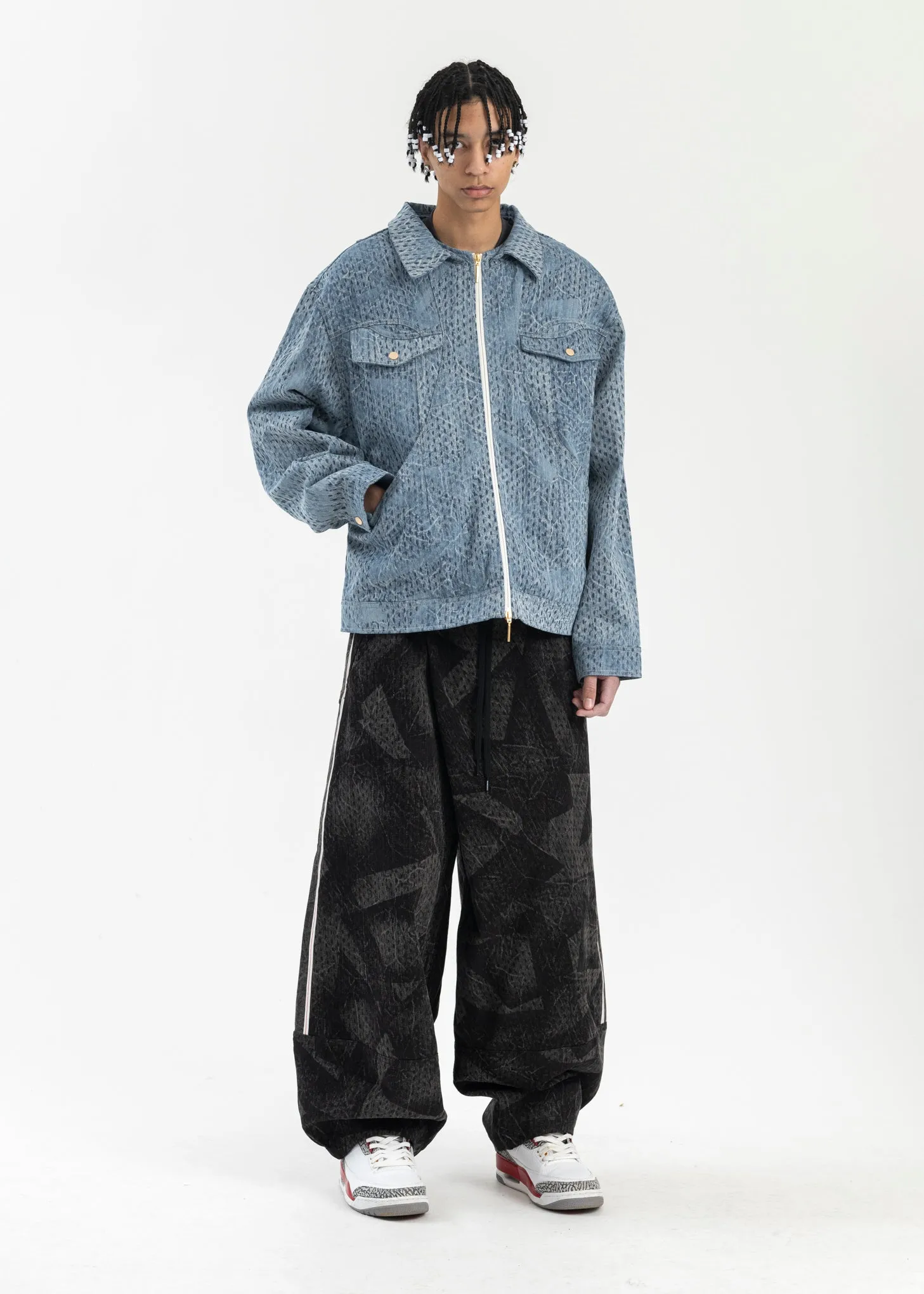 CYBER BLUE LENNY DENIM JACKET