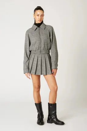 Daniel Bomber Jacket Gray Plaid