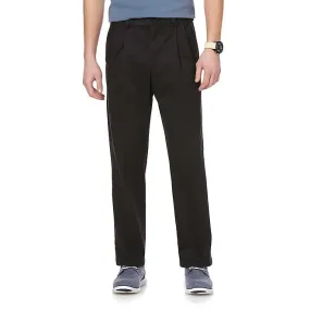 David Taylor Collection Men's Extender Pleated Dress Pants