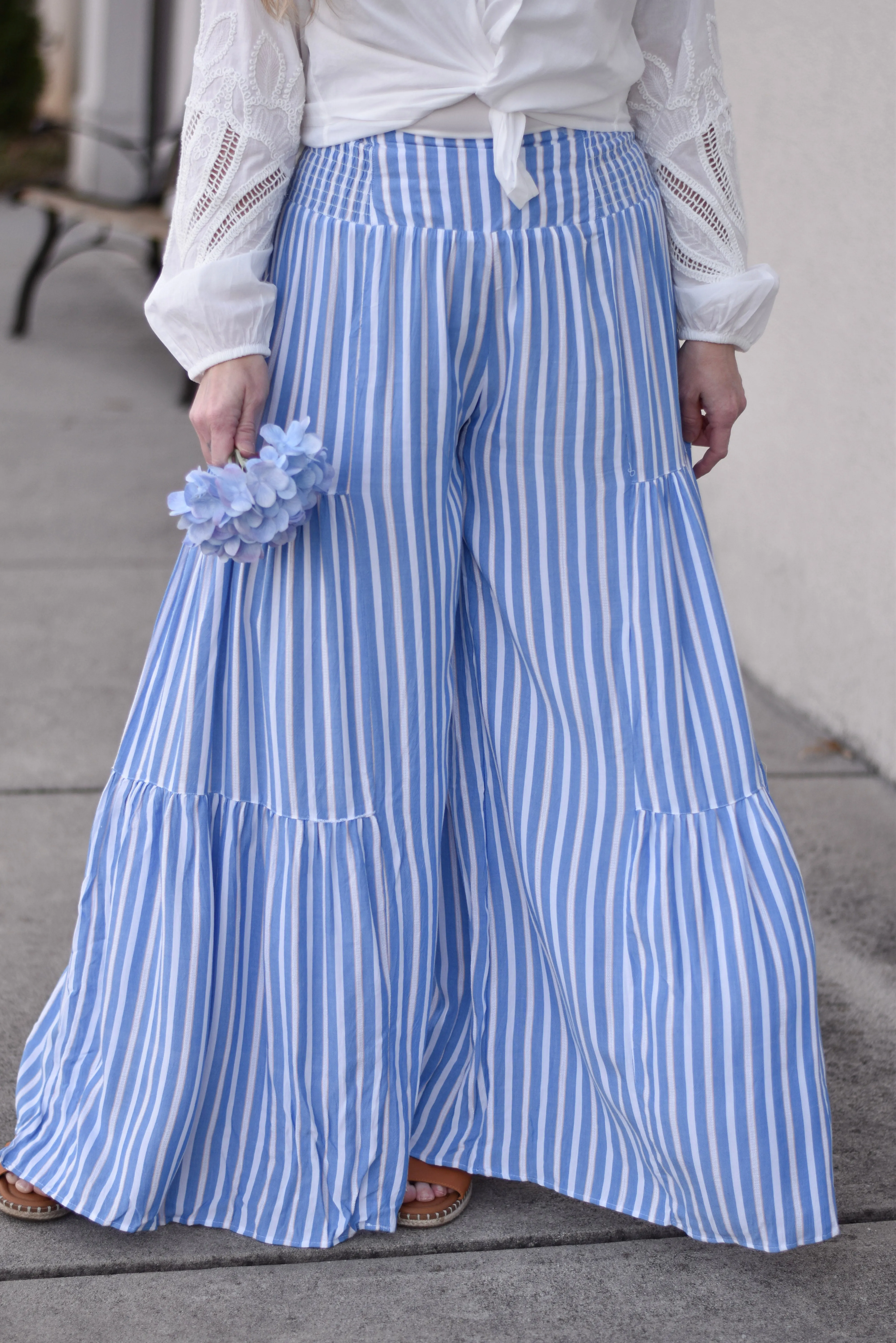 Day's End Stripe Wide Leg Pants