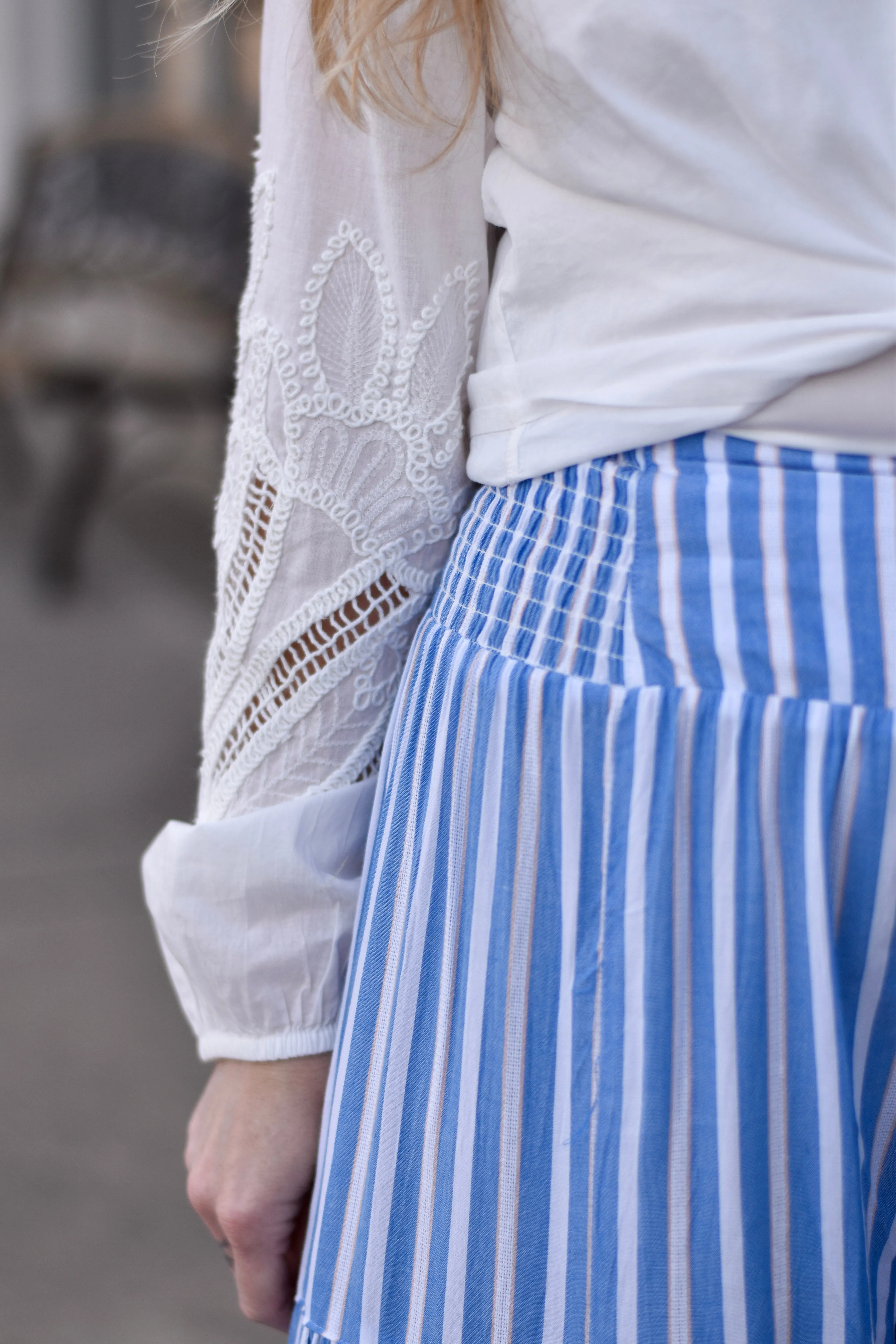 Day's End Stripe Wide Leg Pants