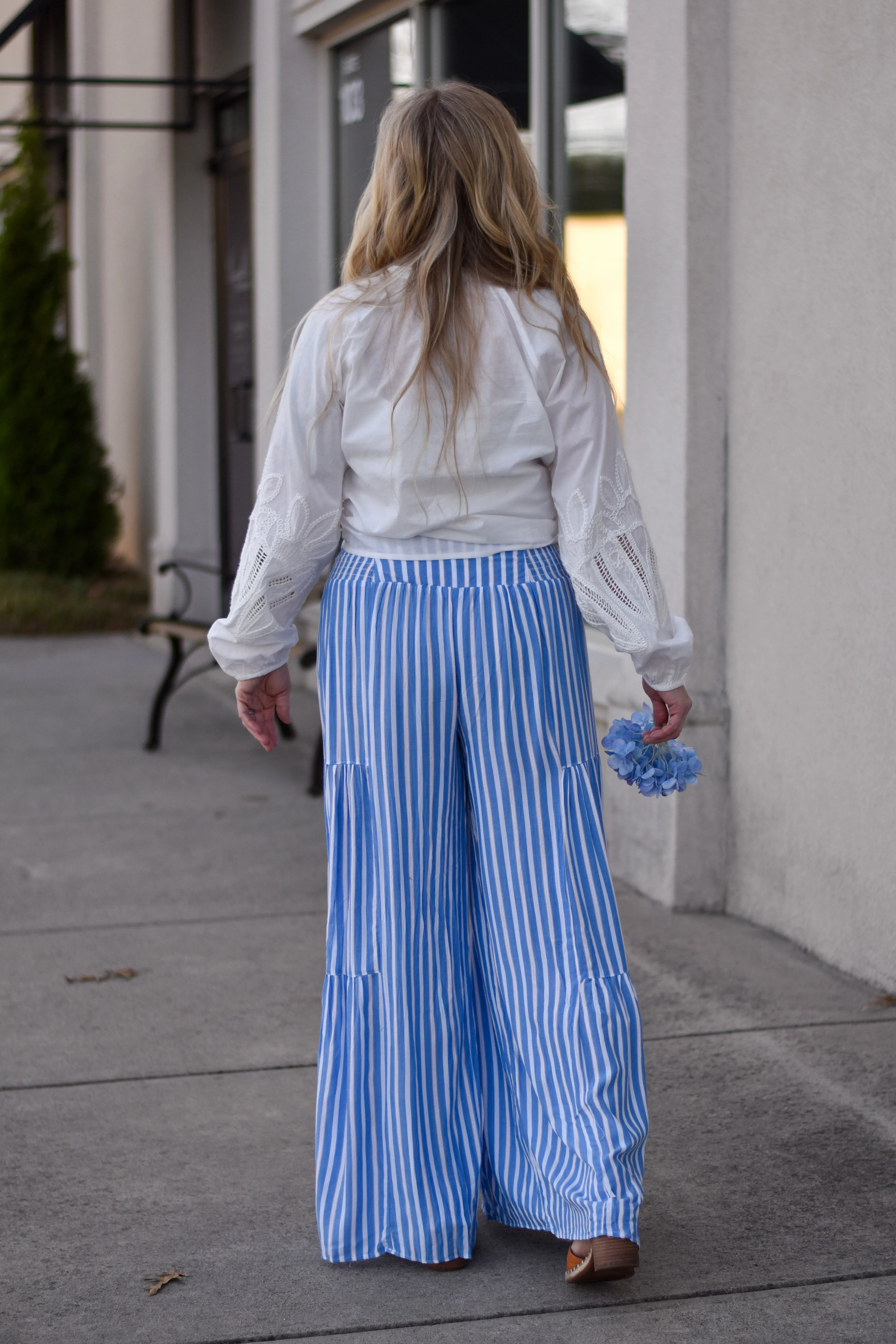 Day's End Stripe Wide Leg Pants
