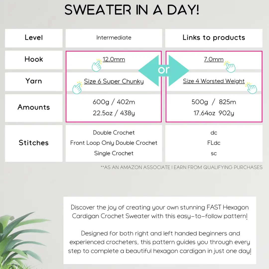 Easiest Crochet Sweater in a Day!