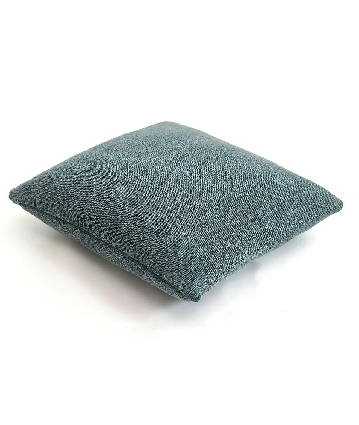 Elegant Cotton Knitted Decorative Champion Blue Color 22 x 22 Inches Cushion Cover