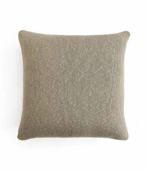 Elegant Cotton Knitted Decorative Stone Color 22 x 22 Inches Cushion Cover