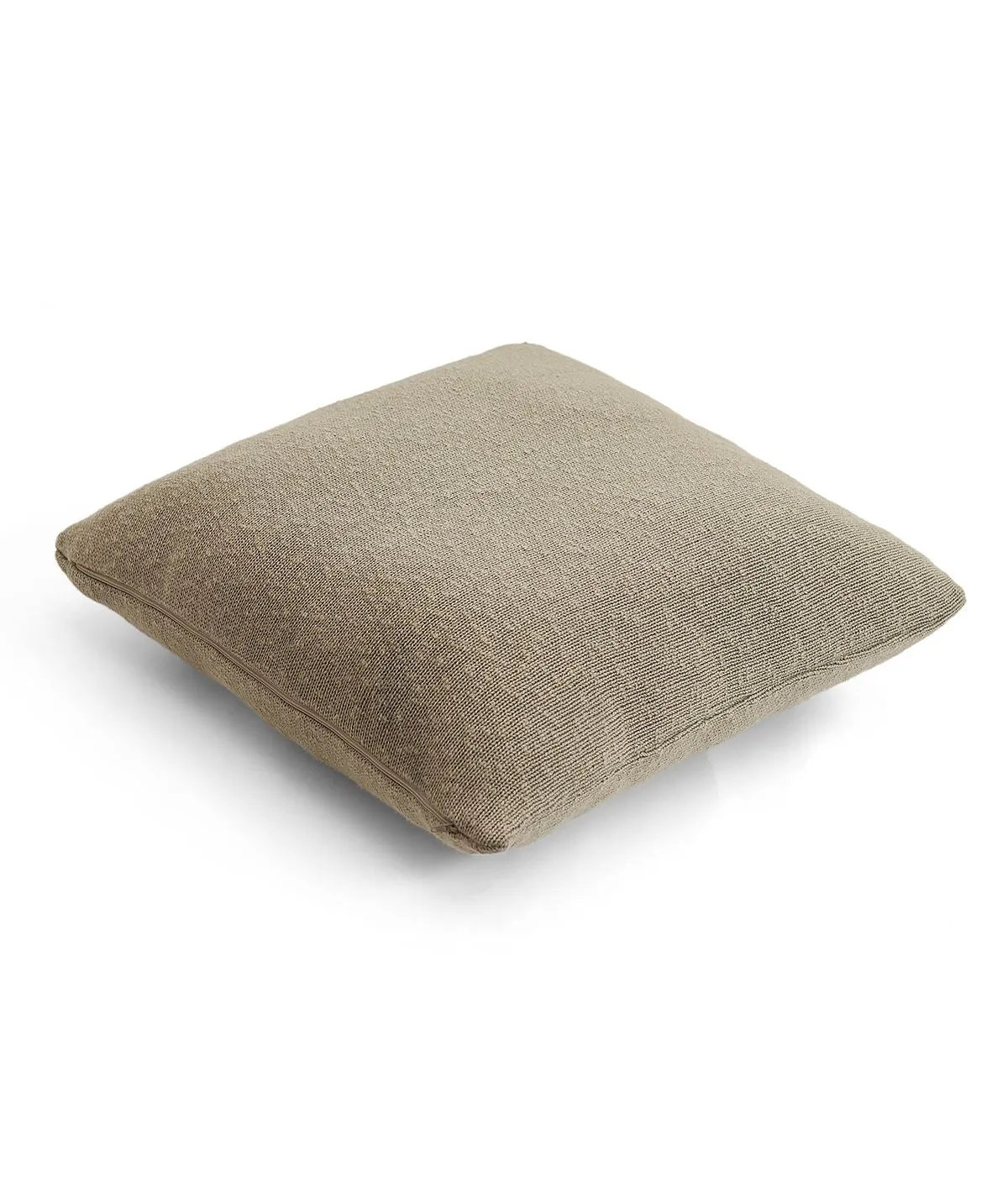 Elegant Cotton Knitted Decorative Stone Color 22 x 22 Inches Cushion Cover