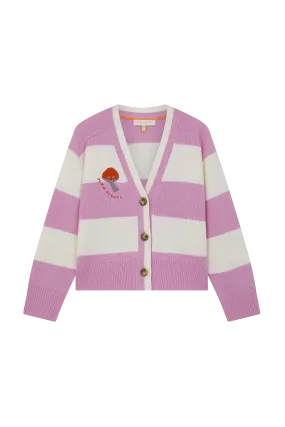Embroidered Mushroom Cardigan