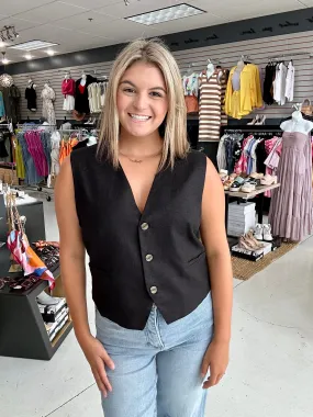 Every Now And Then Top Black