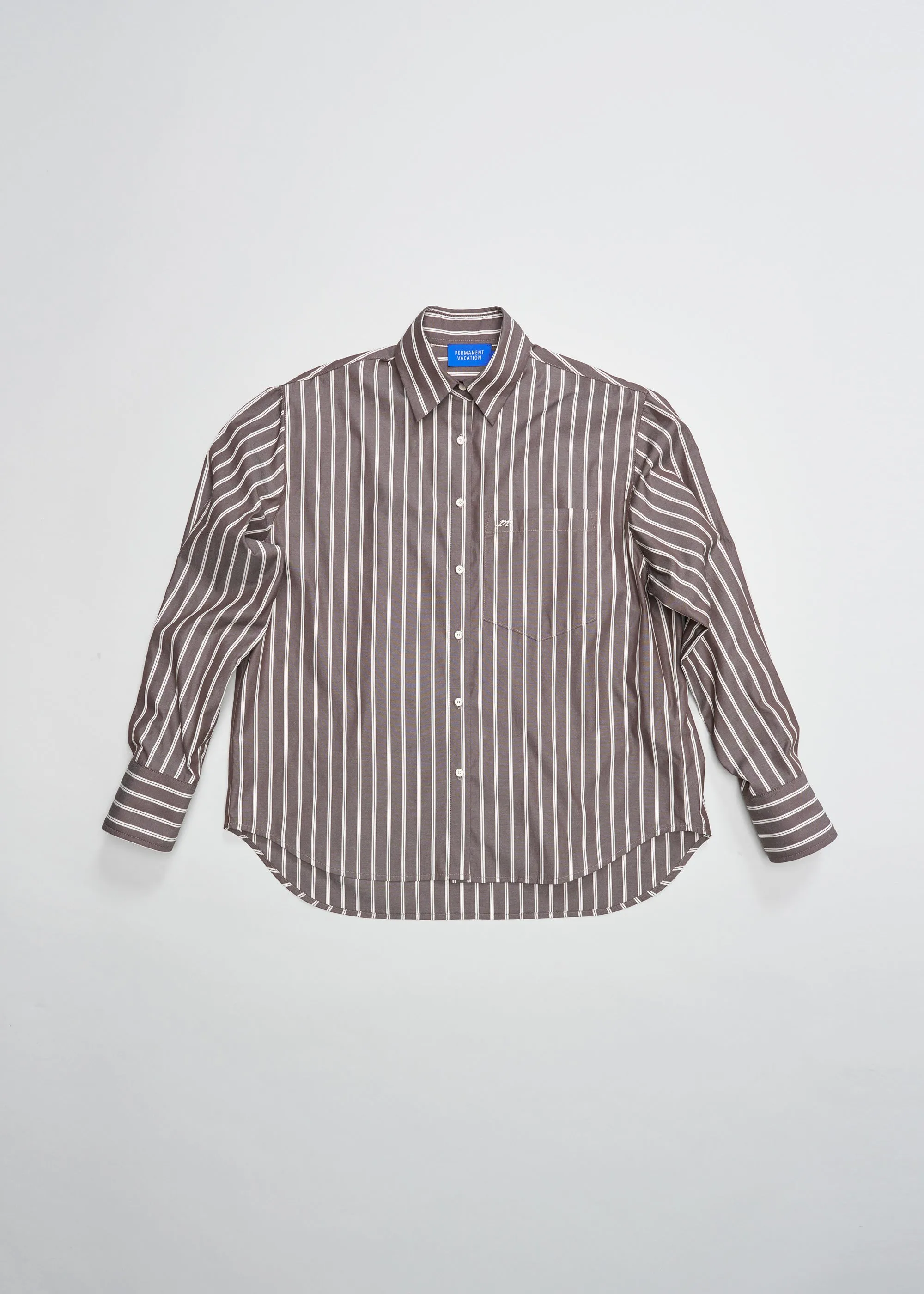 Examine Shirt ~ Umber Stripe