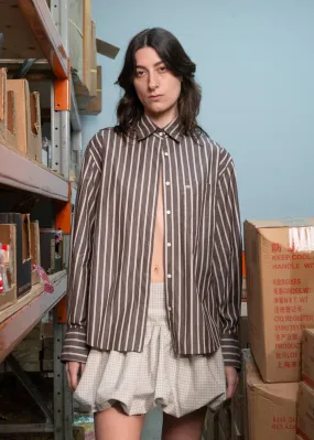 Examine Shirt ~ Umber Stripe