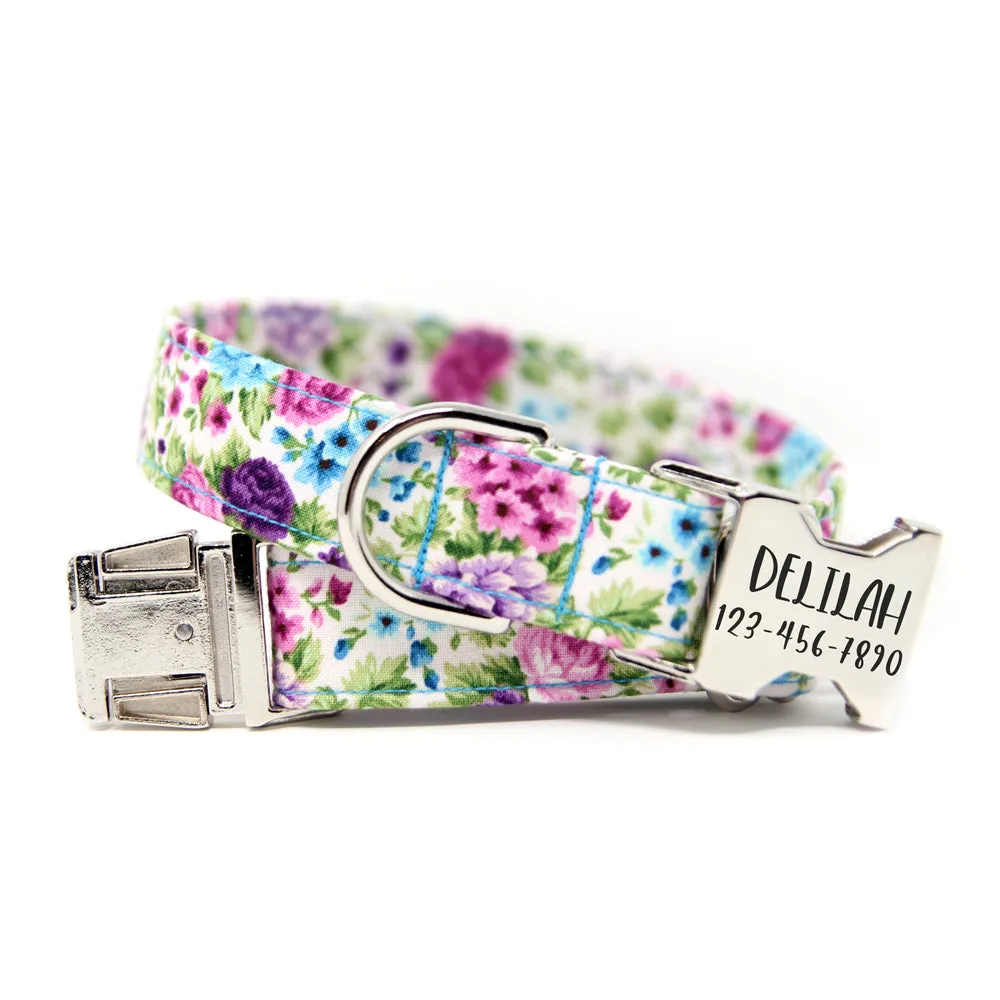 Flower Collar Purple Verde