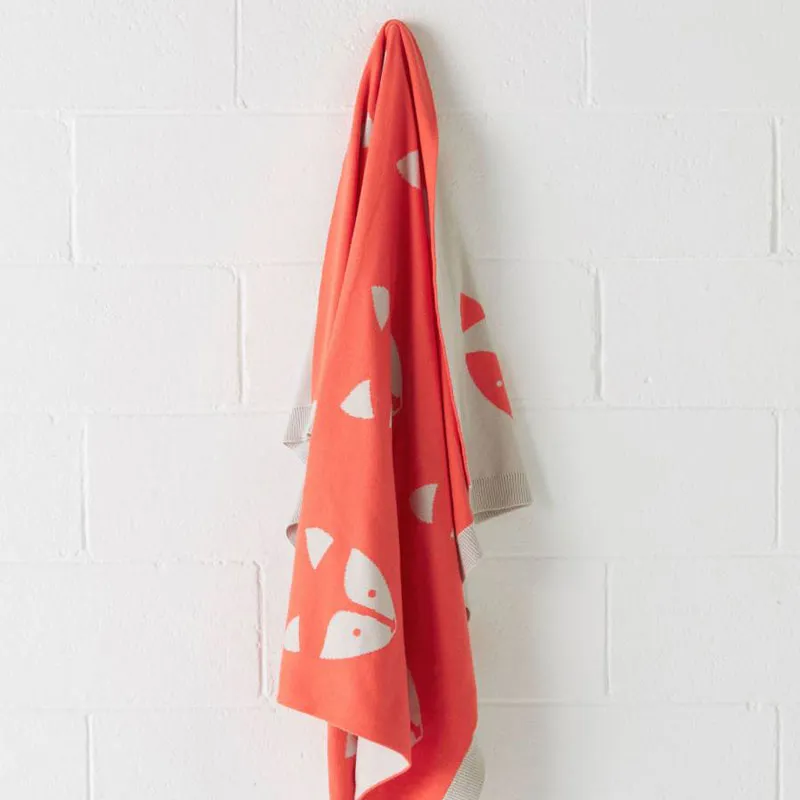 Foxy Throw Rug by Hiccups