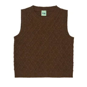 Fub -Lambswool Vest - Amber - 90cm Last One