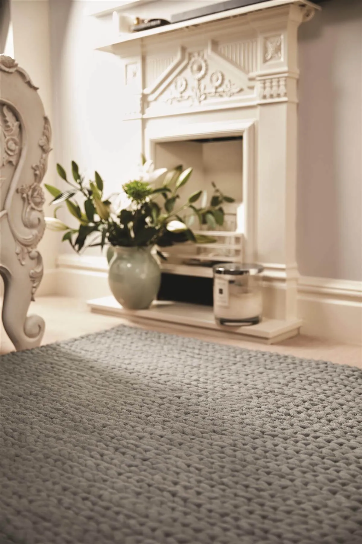 Fusion Grey Braided Wool Rug