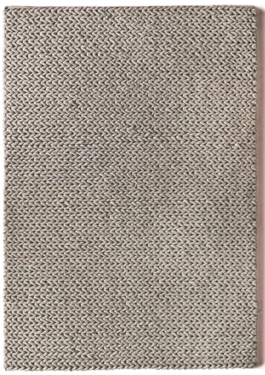 Fusion Grey Braided Wool Rug