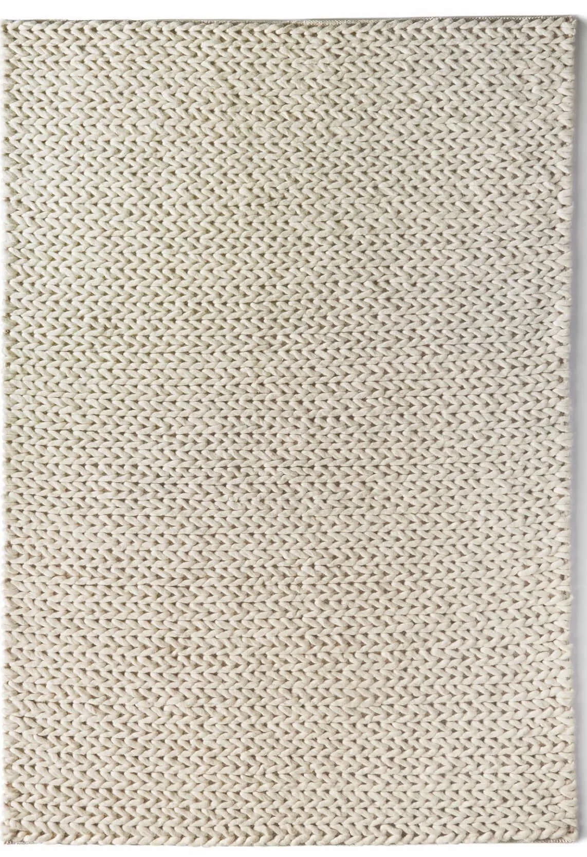 Fusion Ivory Braided Wool Rug