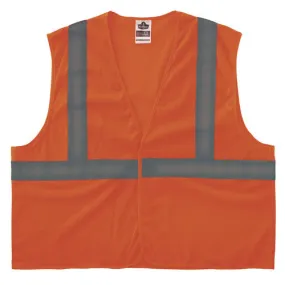 Glowear 8205hl-eco Class 2 Recycled Hi-vis Vest, Mesh, Polyester, Large/x-large, Orange