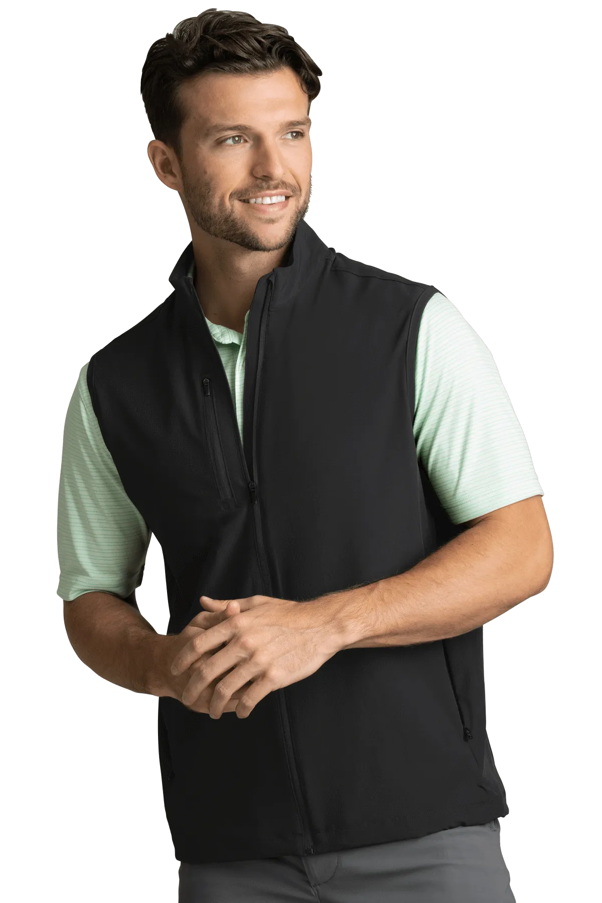 Greg Norman - Mens Windbreaker Full-Zip Vest