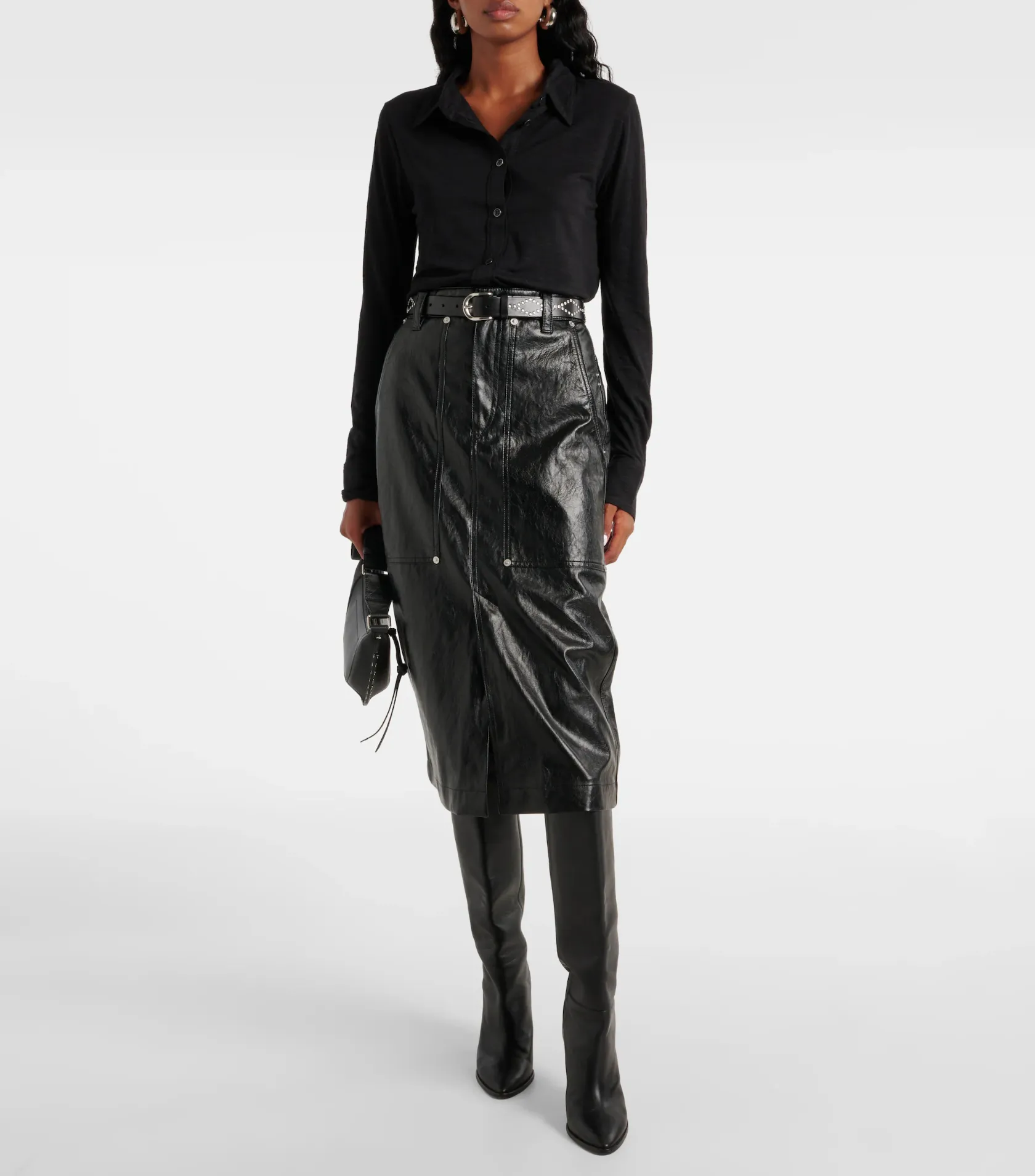 IMELIA SHIRT - BLACK