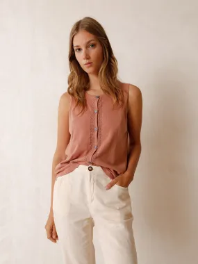 Indi & Cold Knitted Vest / Rosa Vintage