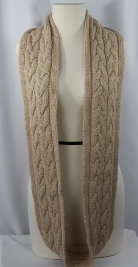 Infinity Alpaca Scarf- Beige