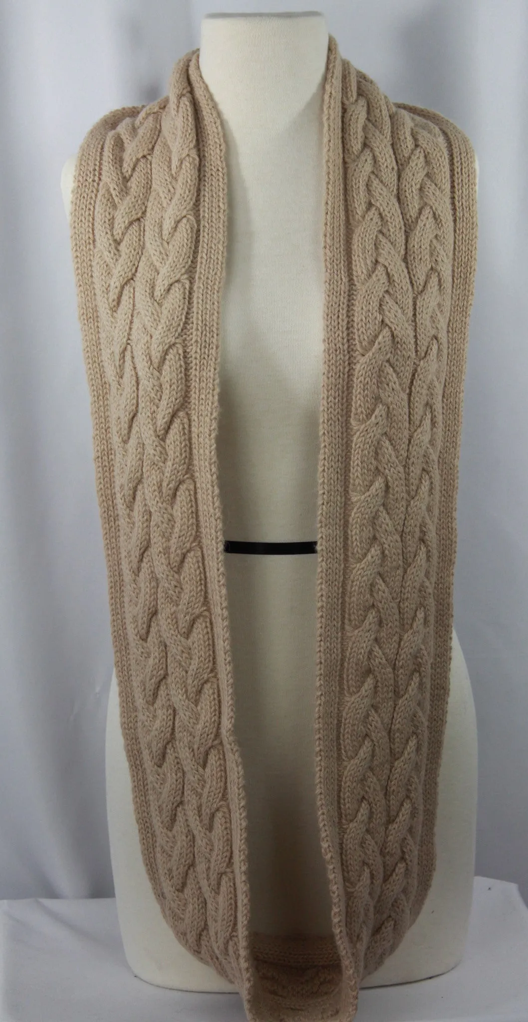 Infinity Alpaca Scarf- Beige