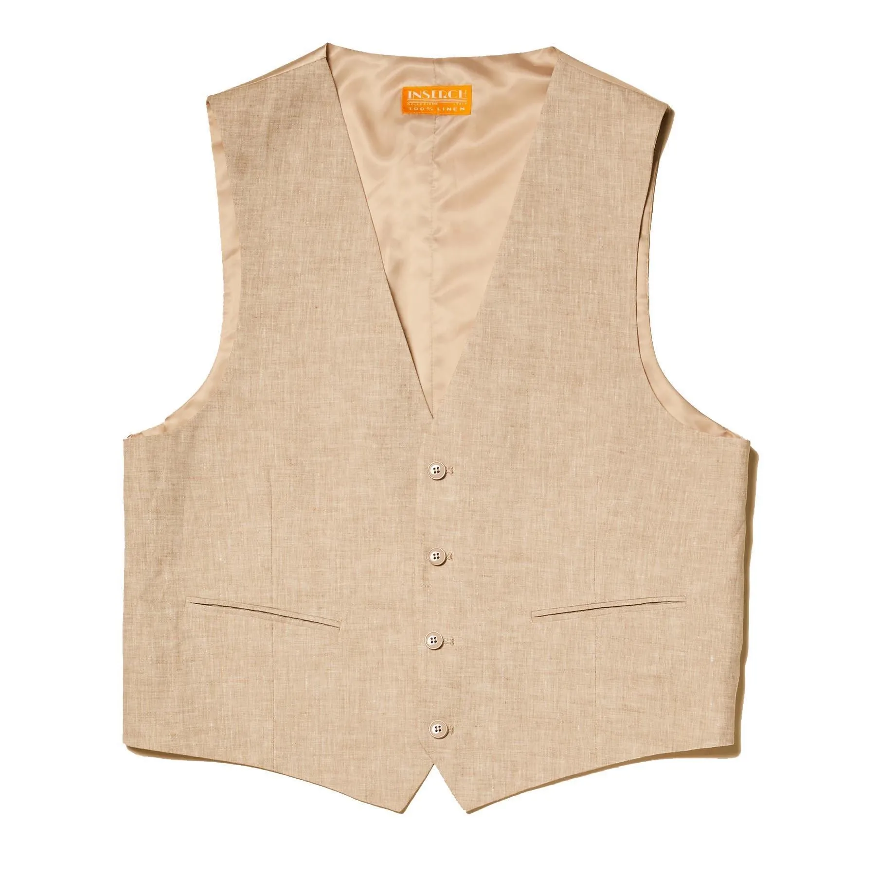 Inserch Linen 3 Piece Suit -Oatmeal