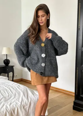 Ivyshape | Button Knit Cardigan