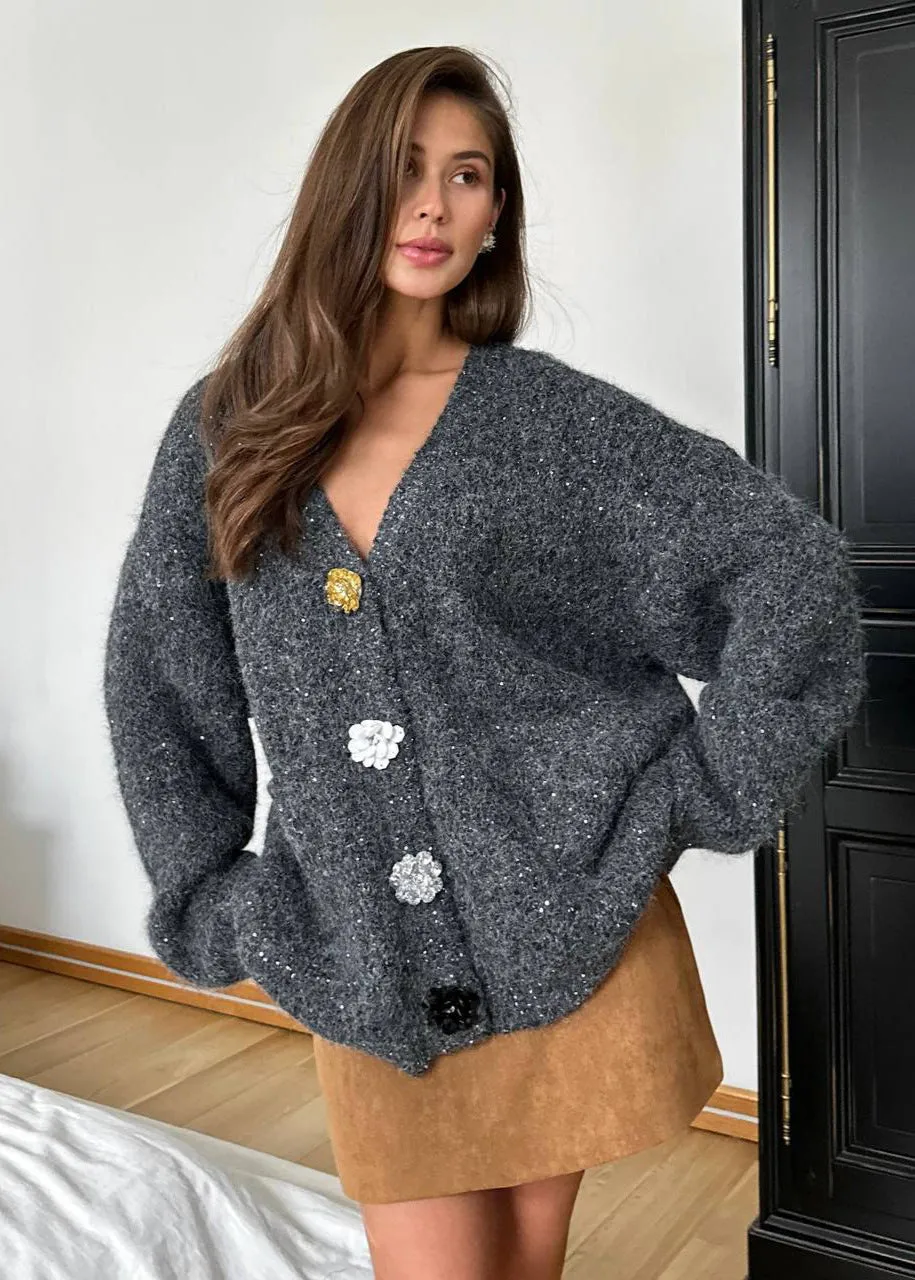 Ivyshape | Button Knit Cardigan