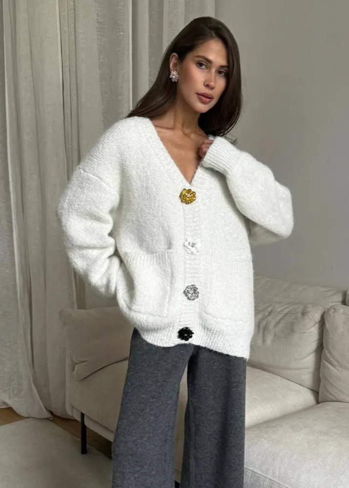 Ivyshape | Button Knit Cardigan