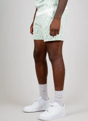Jacquard Print Knitted Shorts