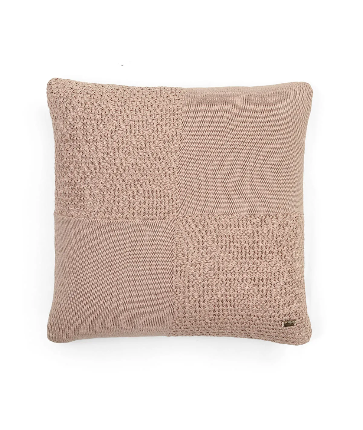 Kelly Fusion Crepe Cotton Knitted Decorative 18 X 18 Inches Cushion Cover
