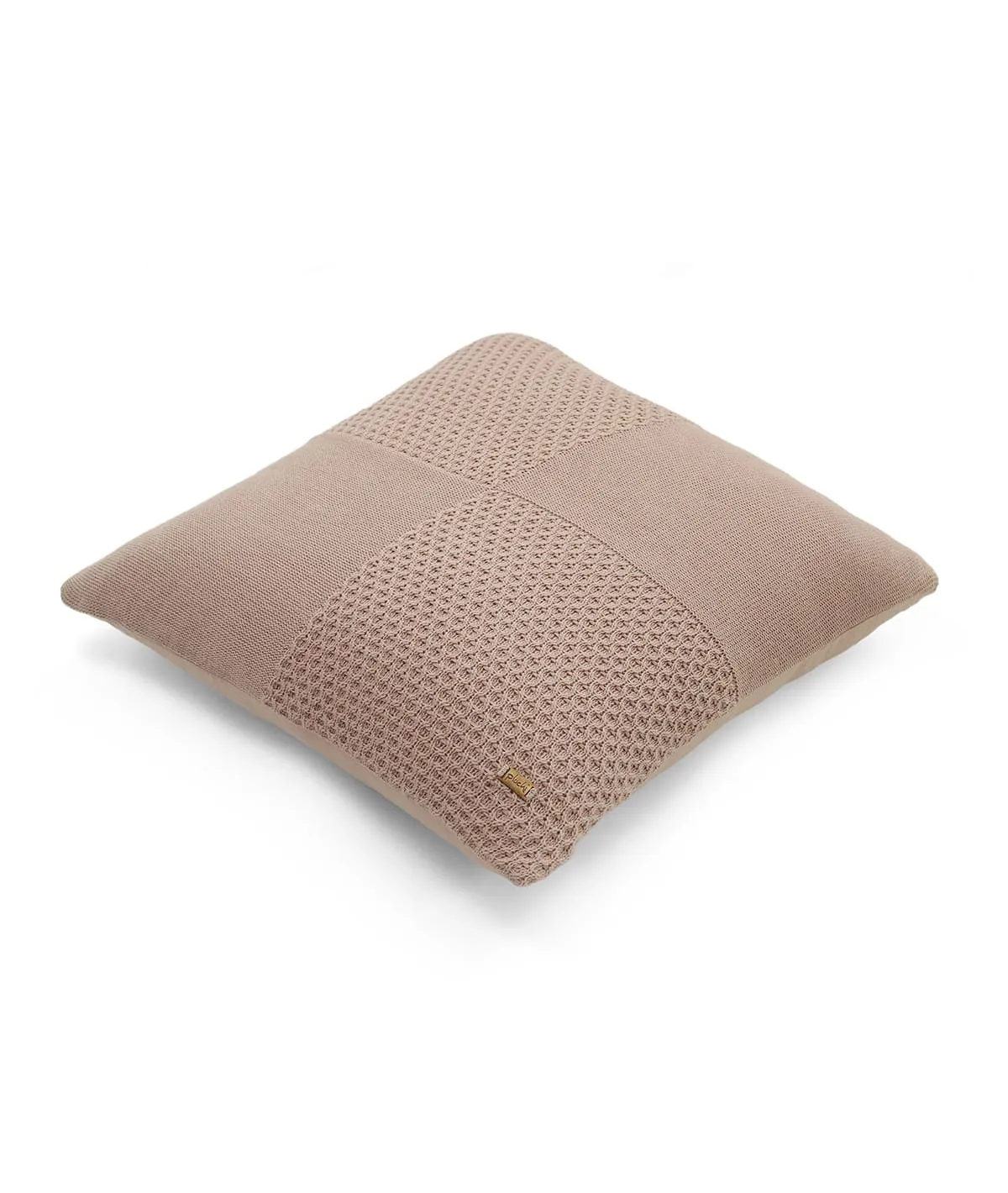 Kelly Fusion Crepe Cotton Knitted Decorative 18 X 18 Inches Cushion Cover