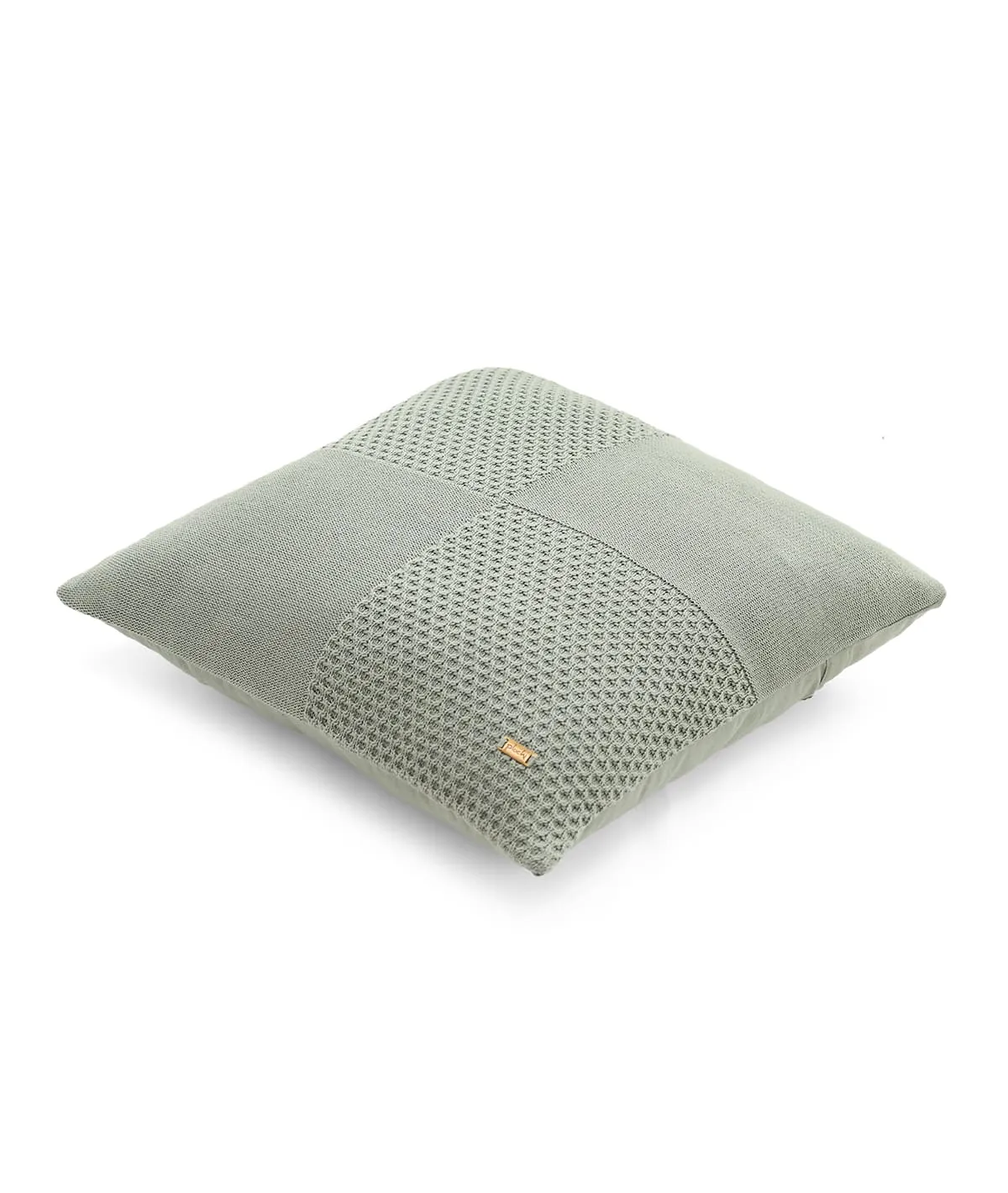 Kelly Fusion Ryegrass Cotton Knitted Decorative 18 X 18 Inches Cushion Cover