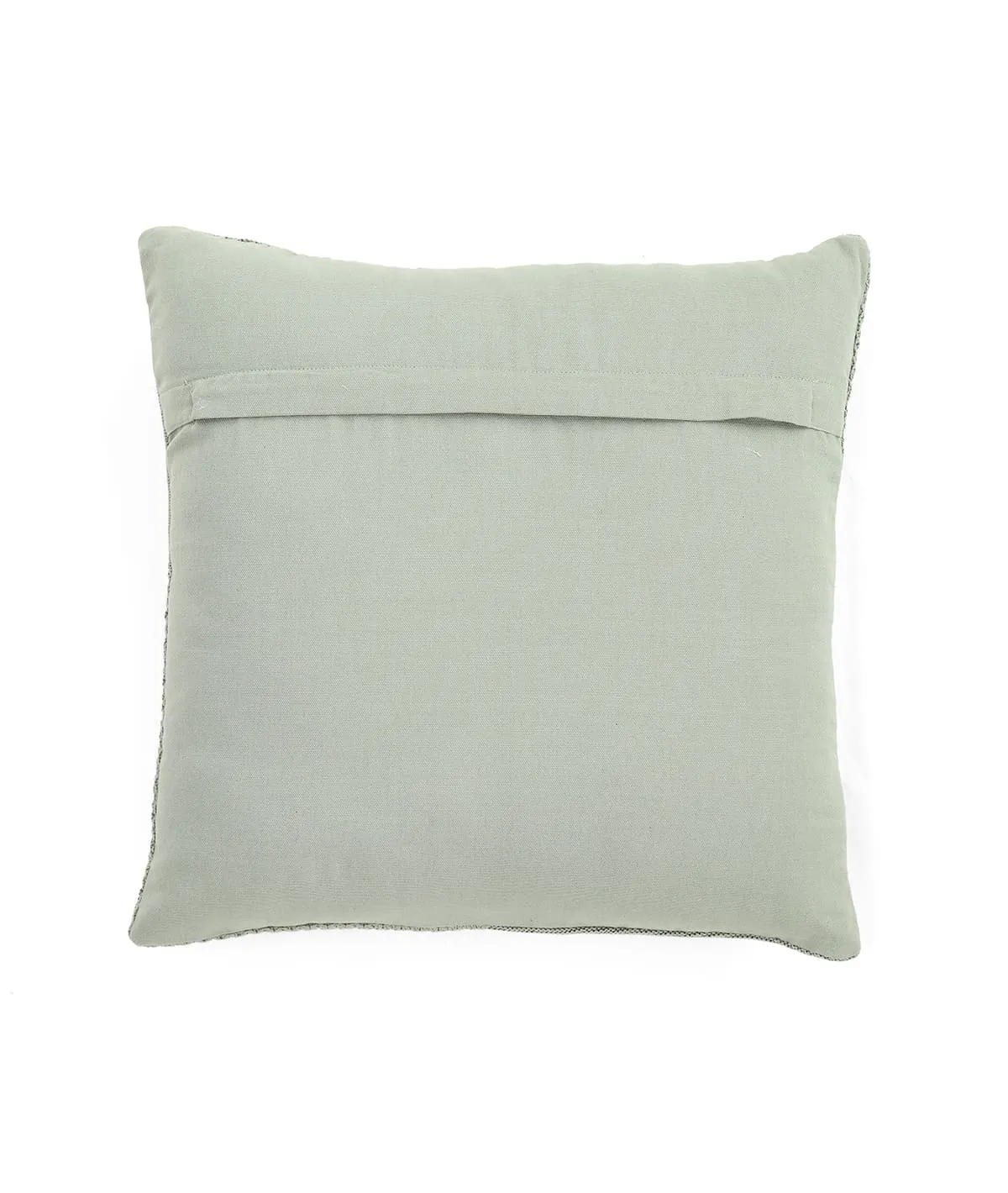 Kelly Fusion Ryegrass Cotton Knitted Decorative 18 X 18 Inches Cushion Cover