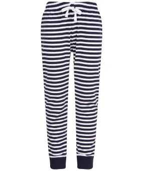 Kids cuffed lounge pants | Navy/White Stripes